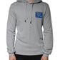 Graues Kapuzen-Sweatshirt mit Logo aus Baumwolle