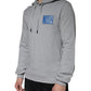 Graues Kapuzen-Sweatshirt mit Logo aus Baumwolle