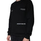 Schwarzes Sweatshirt mit Rundhalsausschnitt und Logo-Print