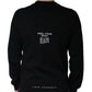 Schwarzes Sweatshirt mit Rundhalsausschnitt und Logo-Print