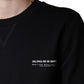 Schwarzes Sweatshirt mit Rundhalsausschnitt und Logo-Print