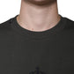 Army Green DG Crown Crew Neck Pullover Sweater