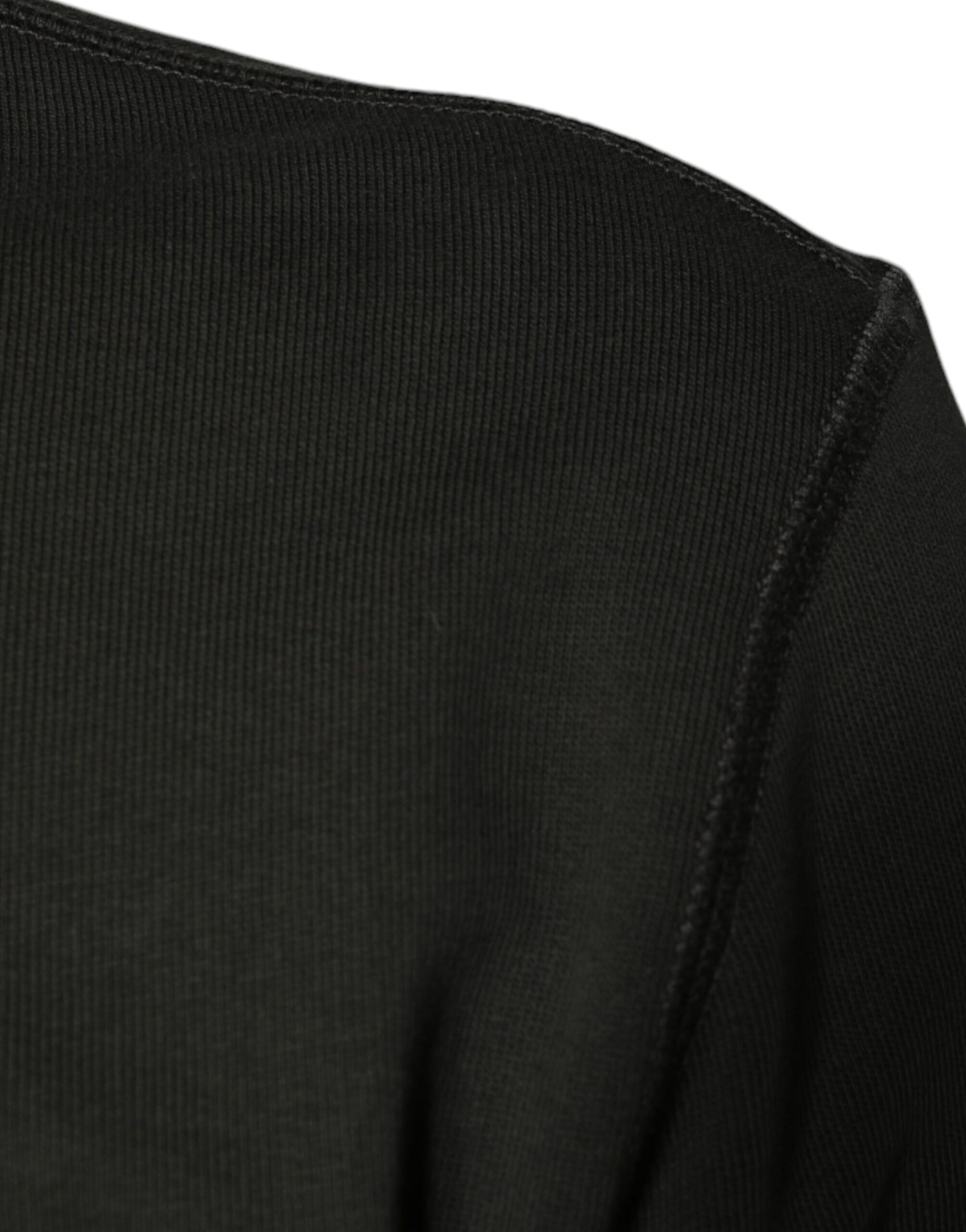 Armygrüner Pullover mit Rundhalsausschnitt und DG Crown