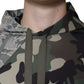Mehrfarbiger Camouflage-Kapuzenpullover