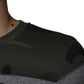 Mehrfarbiges Camouflage-T-Shirt aus Baumwolle mit Rundhalsausschnitt