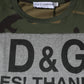 Mehrfarbiges Camouflage-T-Shirt aus Baumwolle mit Rundhalsausschnitt