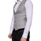 Light Gray Wool Formal Dress Waistcoat Vest