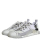 White Silver Low Top NS1 Sneakers Shoes