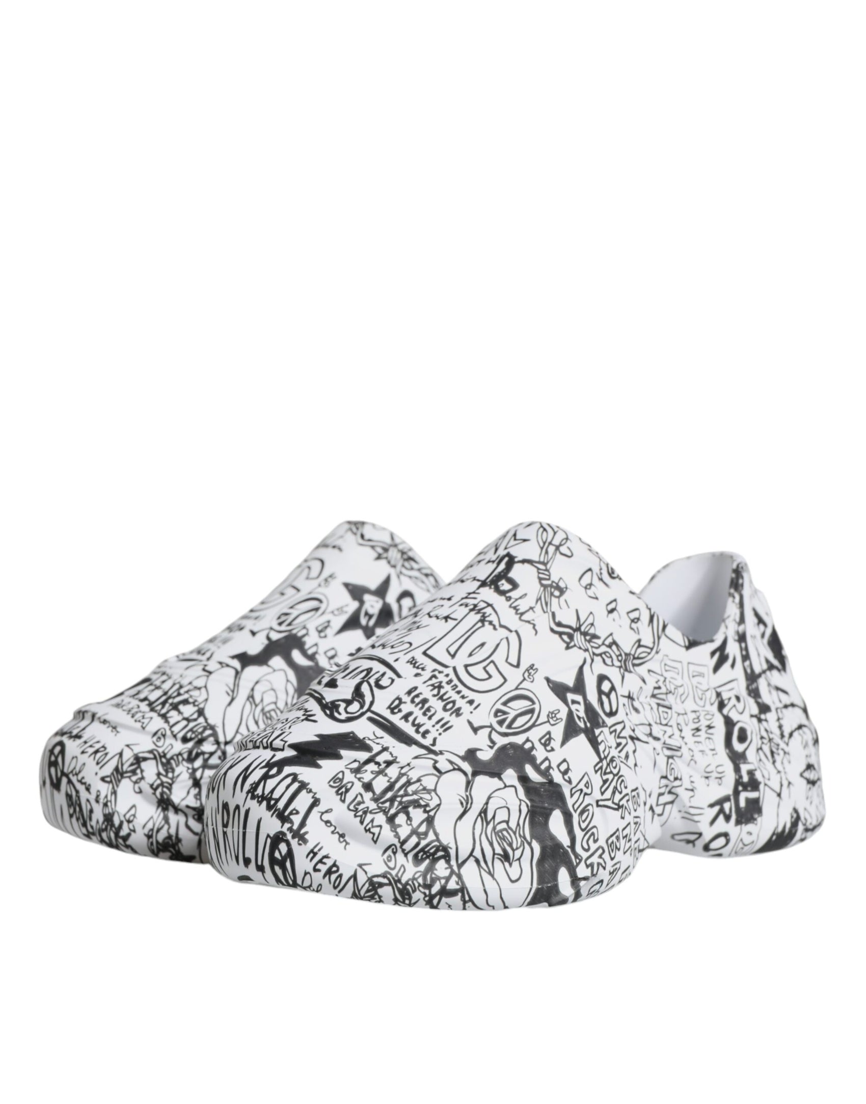 Weiß Schwarz Graffiti Daymaster Sneakers Schuhe