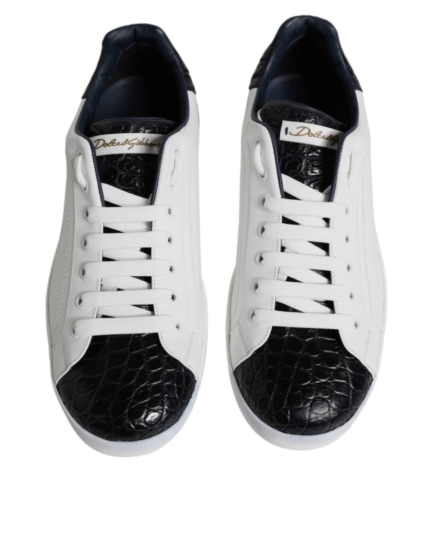Portofino Sneaker aus weißem Leder mit Logo
