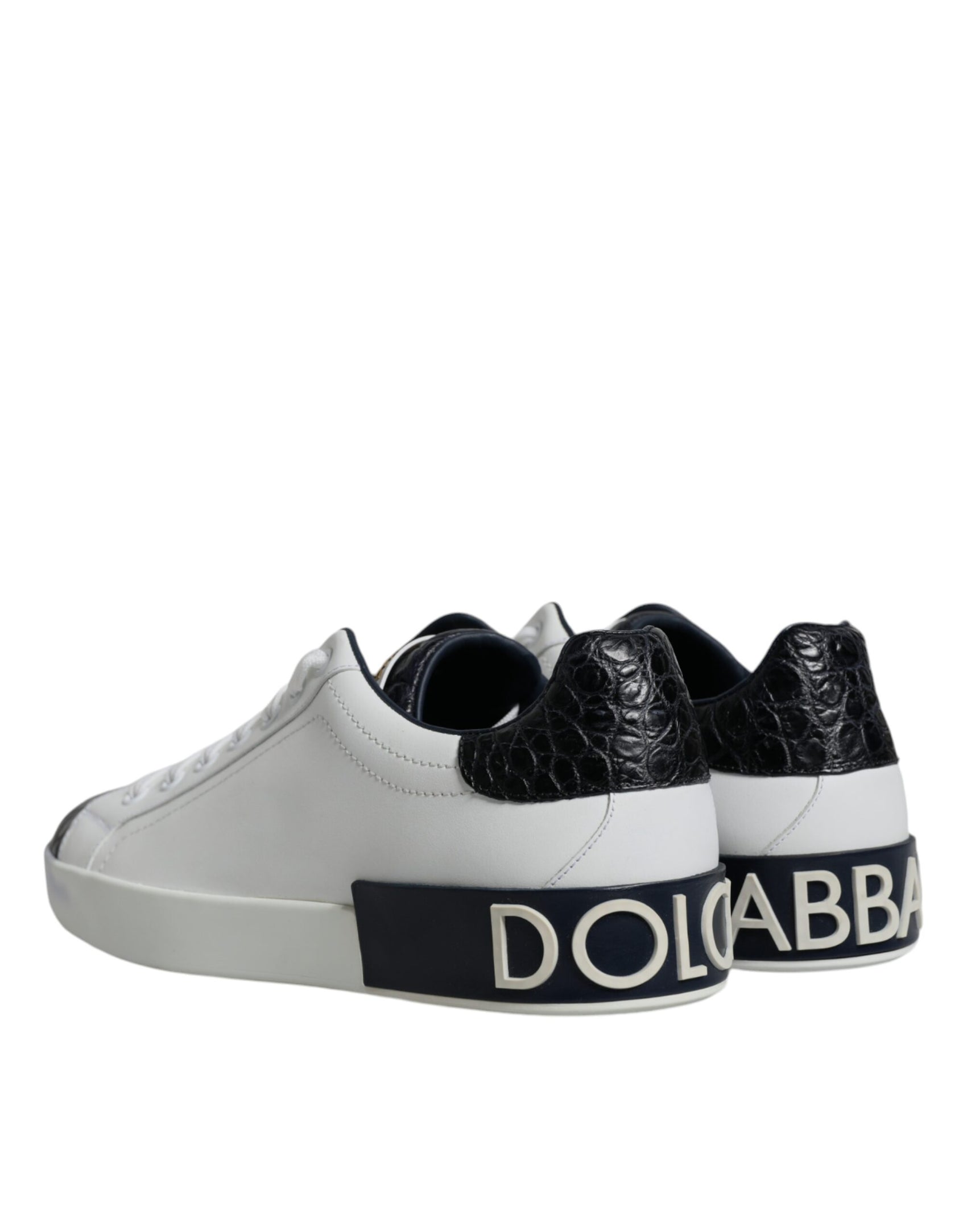 Portofino Sneaker aus weißem Leder mit Logo