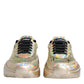 Gold Sequin Iridiscent Daymaster Sneakers Shoes