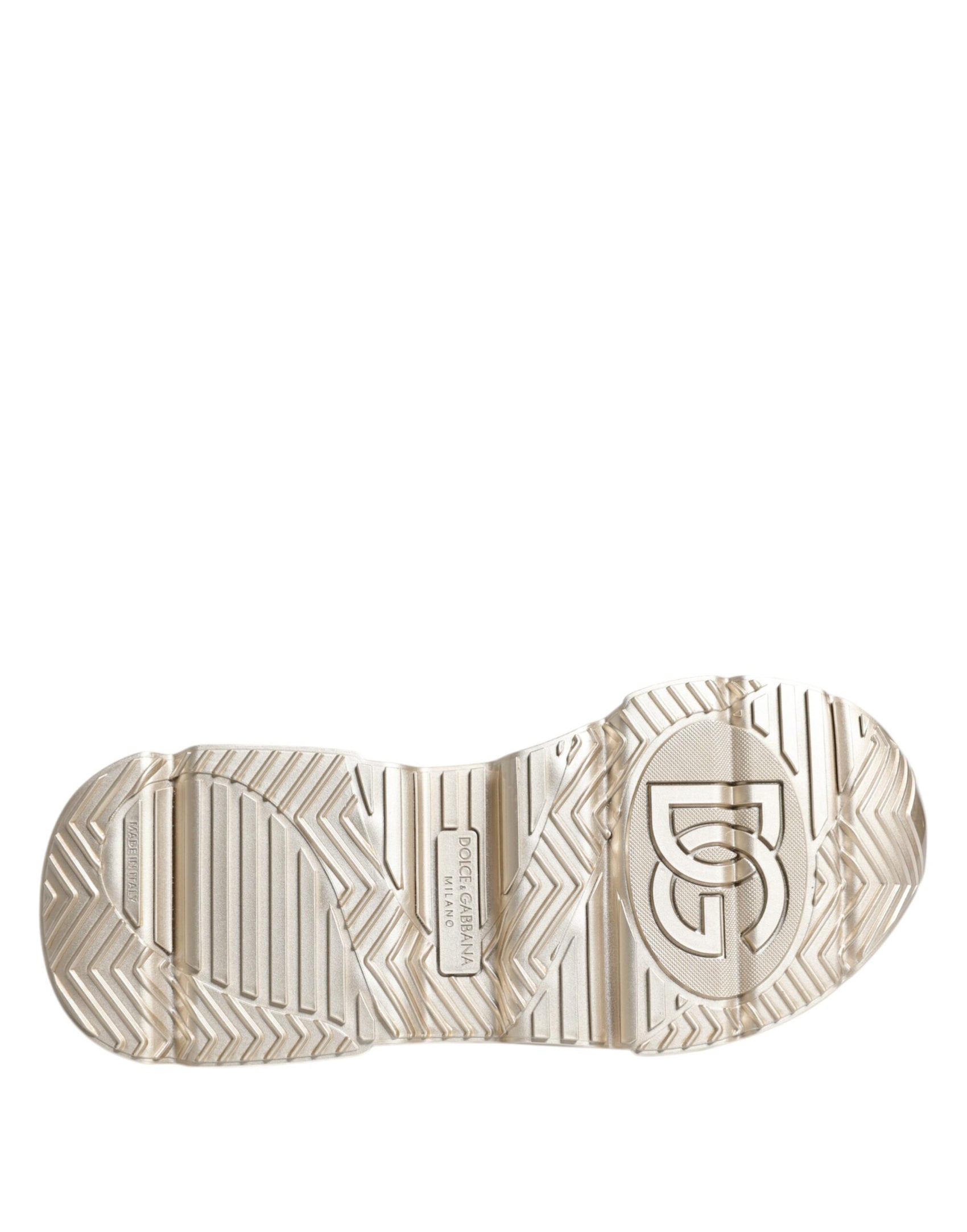 Gold Pailletten schillernde Daymaster Sneakers Schuhe