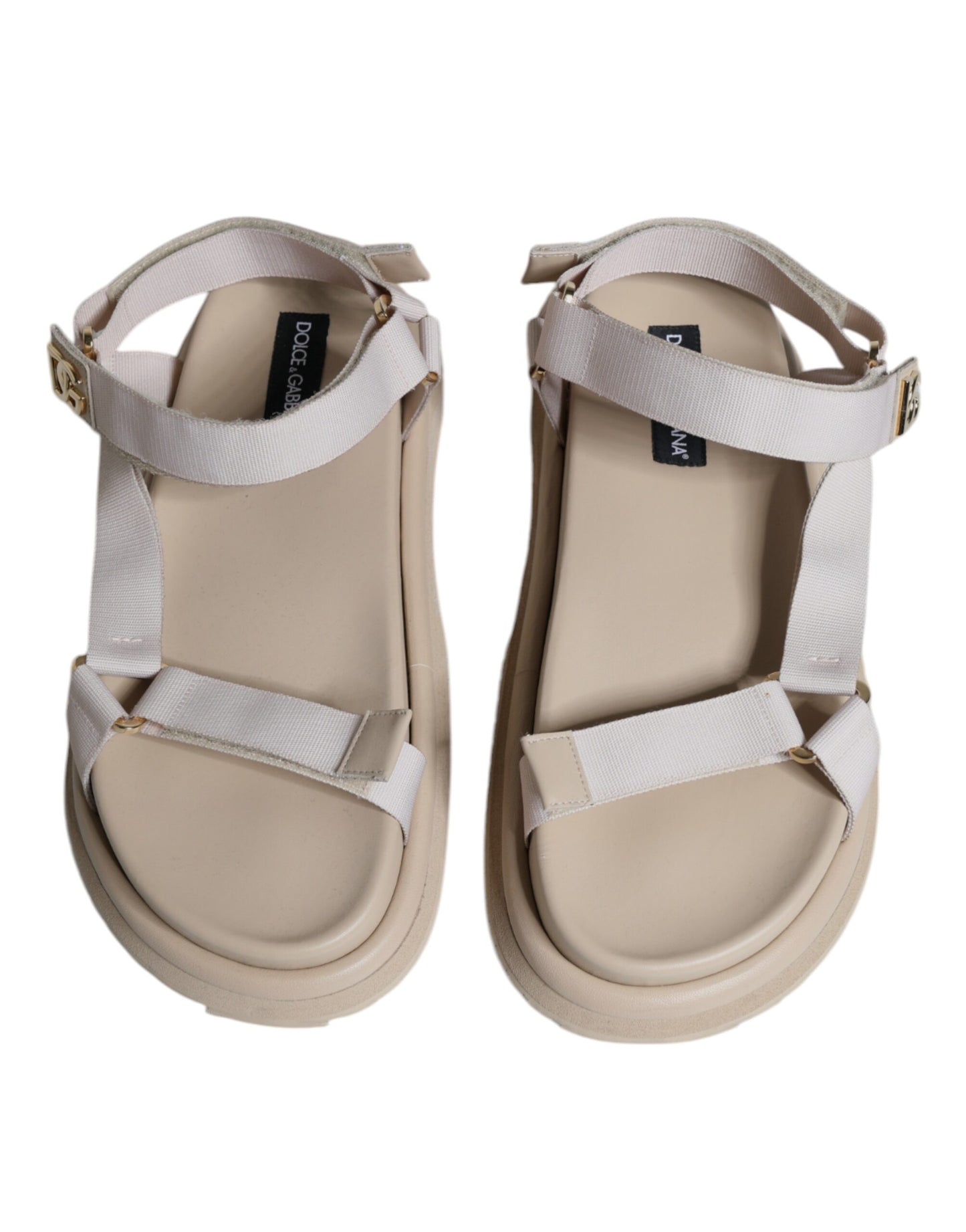 Beige Nappa Devotion Strap Herren Sandalen Schuhe