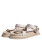 Beige Nappa Devotion Strap Men Sandals Shoes