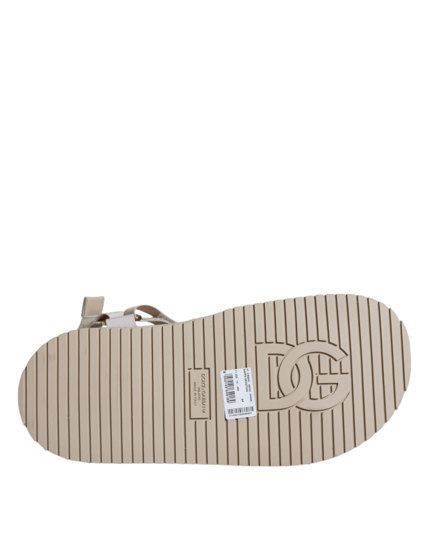 Sandali da uomo con cinturino in nappa beige Devotion