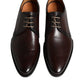 Black Leather Lace Up Men Derby Formal Shoes