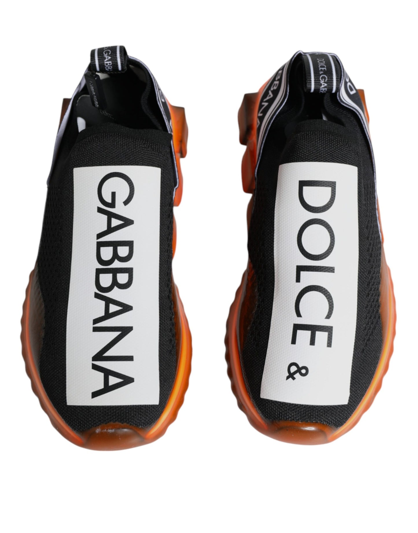 Sorrento Slip-On Sneakers in Schwarz und Orange