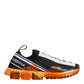 Black Orange Sorrento Slip On Sneakers Shoes