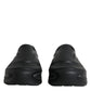 Black Foiled Rubber Toy Low Top Sneakers Shoes