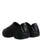 Schwarze folierte Gummi-Spielzeug-Low-Top-Sneakers