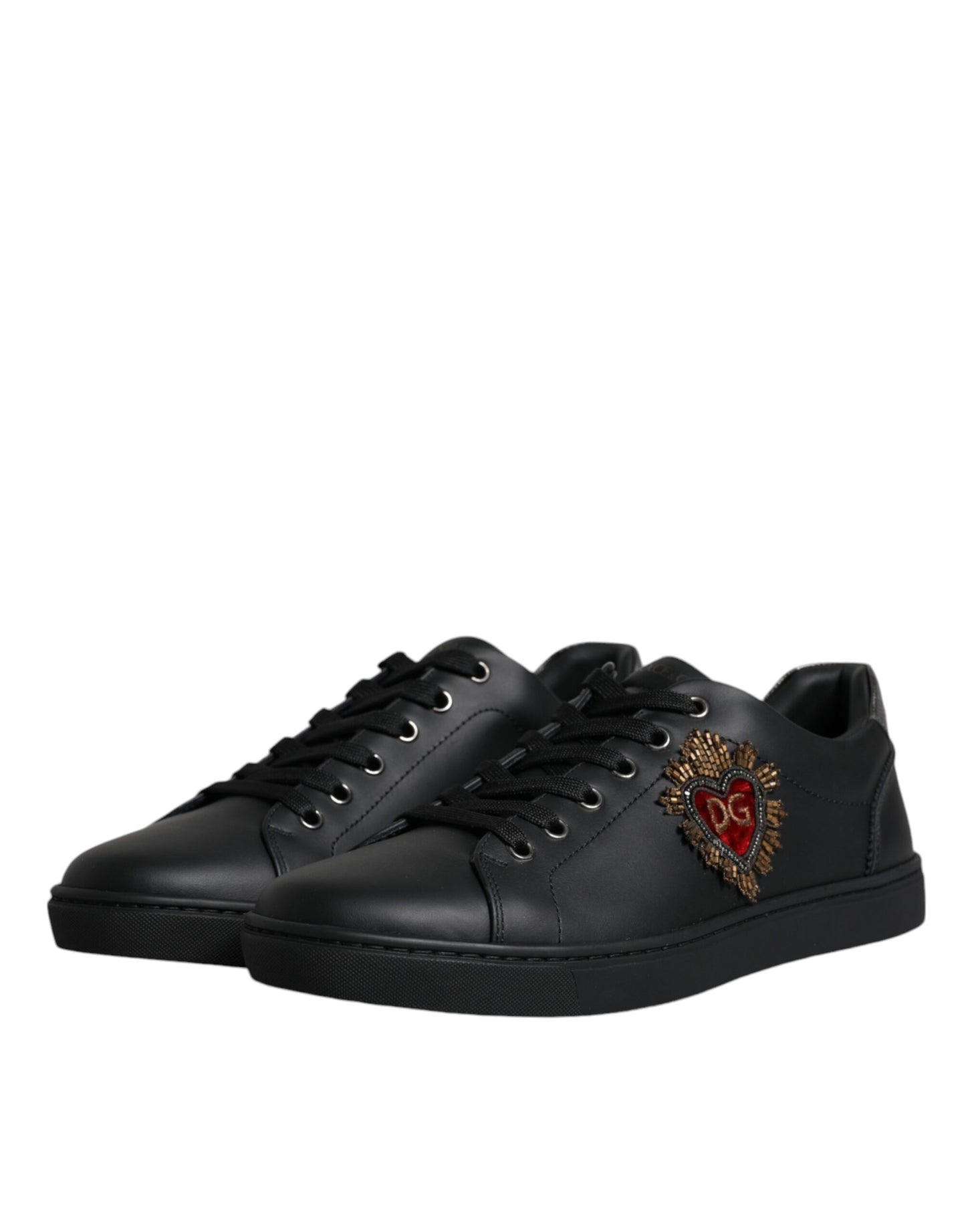 Schwarze London Sacred Heart Herren Sneakers