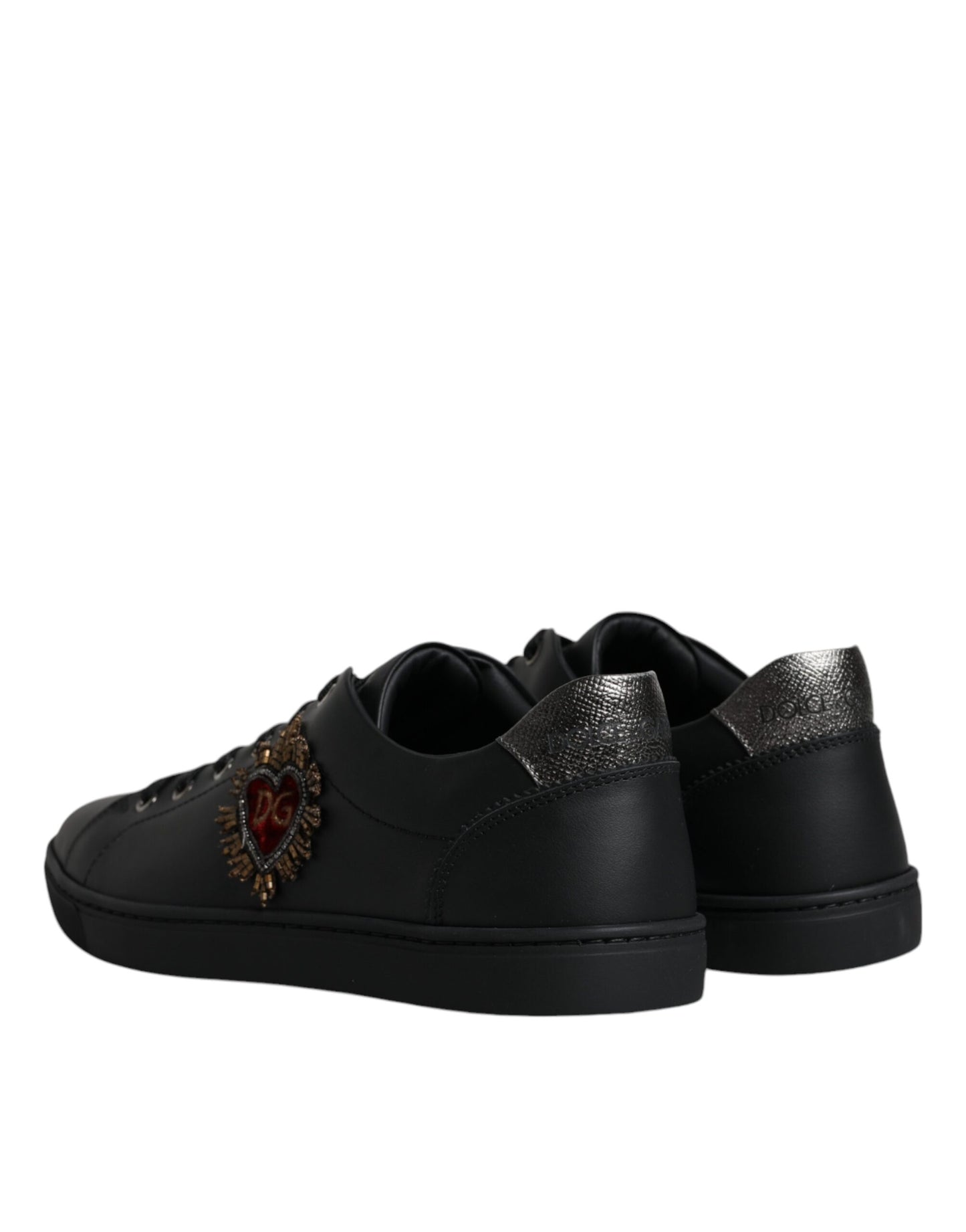 Schwarze London Sacred Heart Herren Sneakers