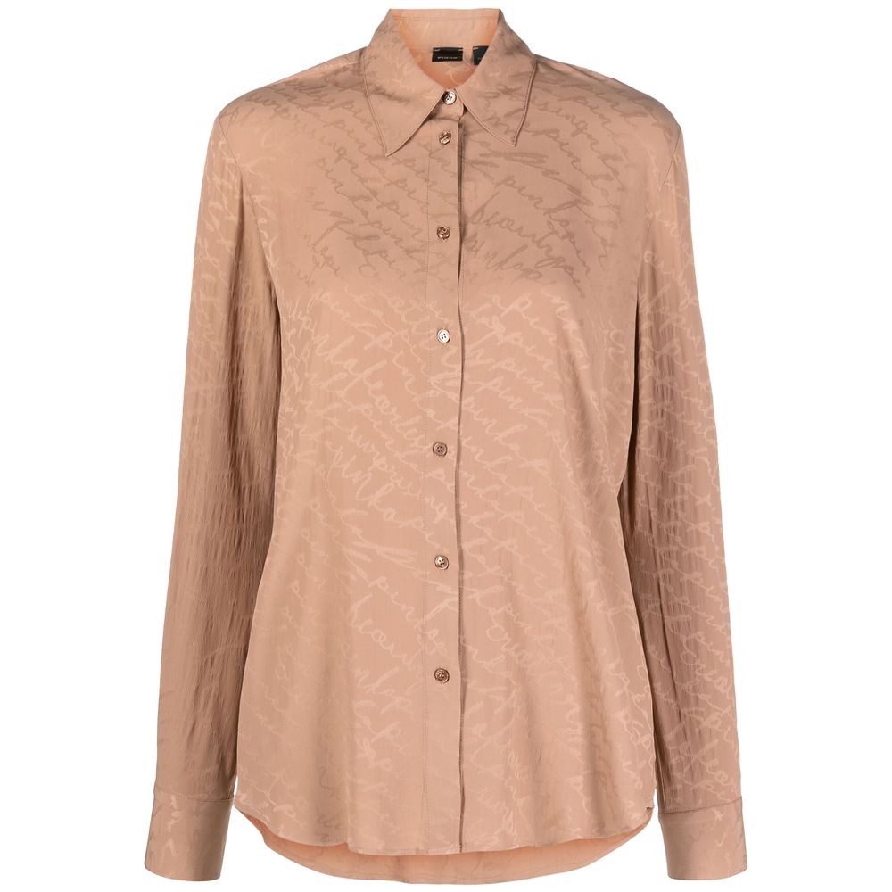 Camicia in acetato beige