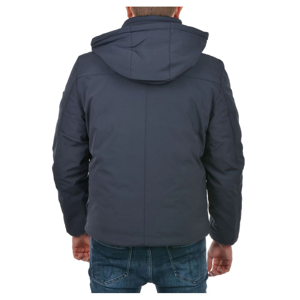 Giacca in nylon blu