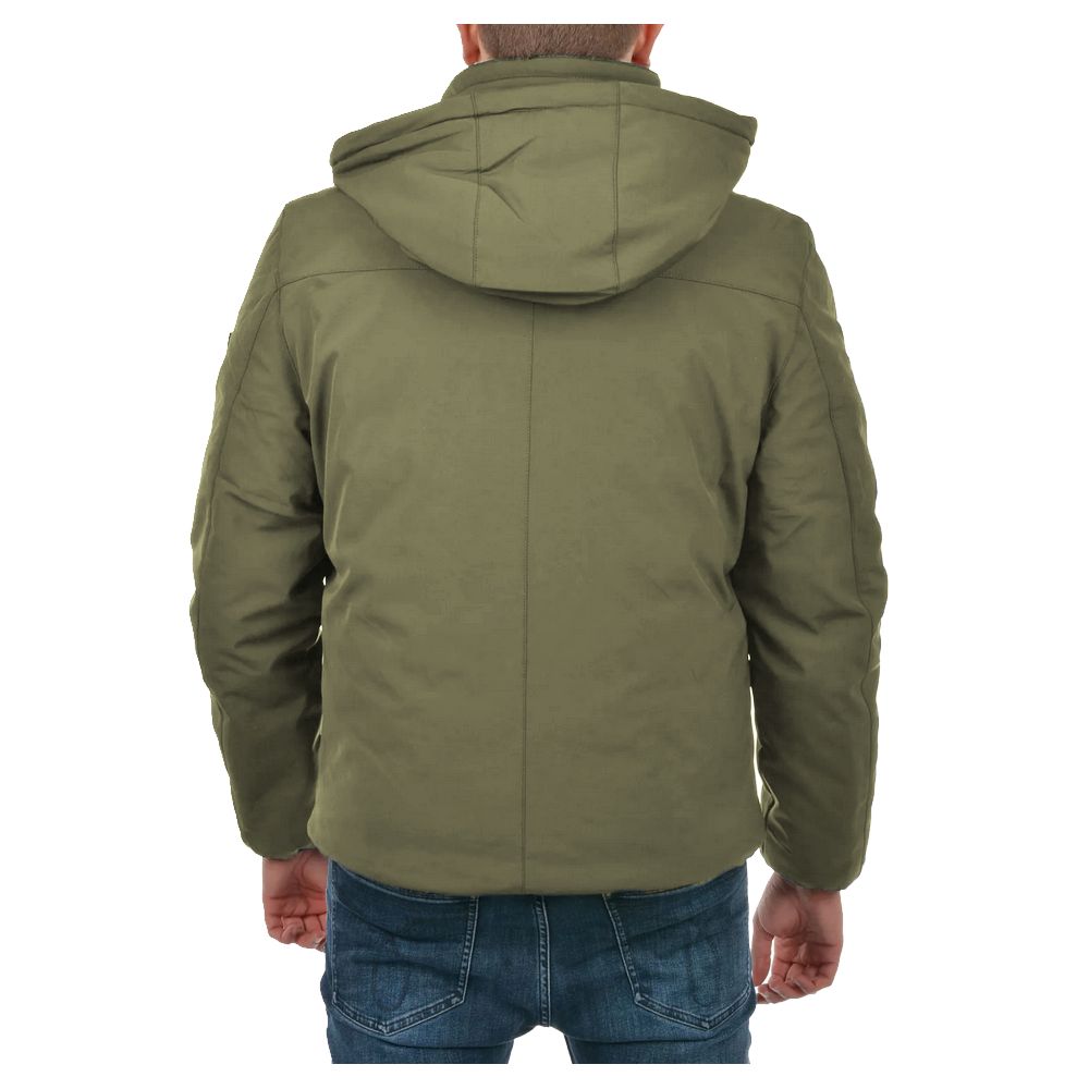 Giacca in nylon verde