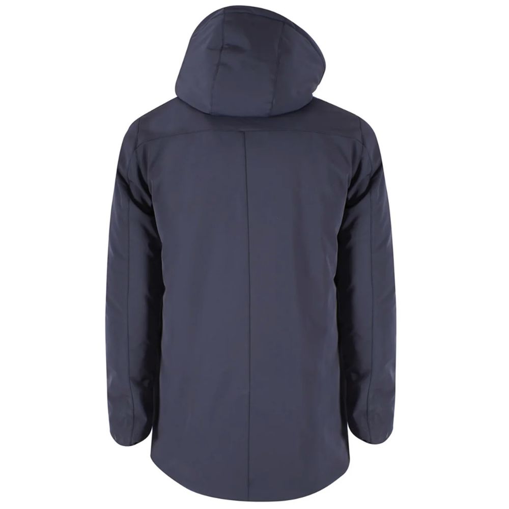 Giacca in nylon blu