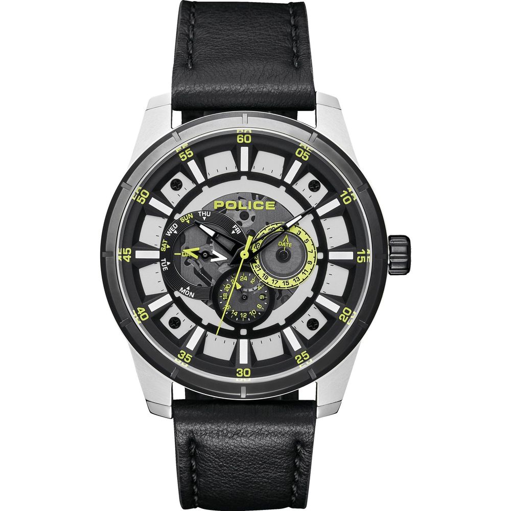 Orologio in pelle nera