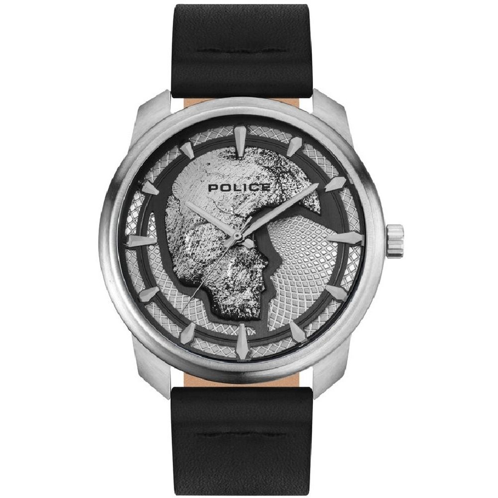 Orologio in pelle nera