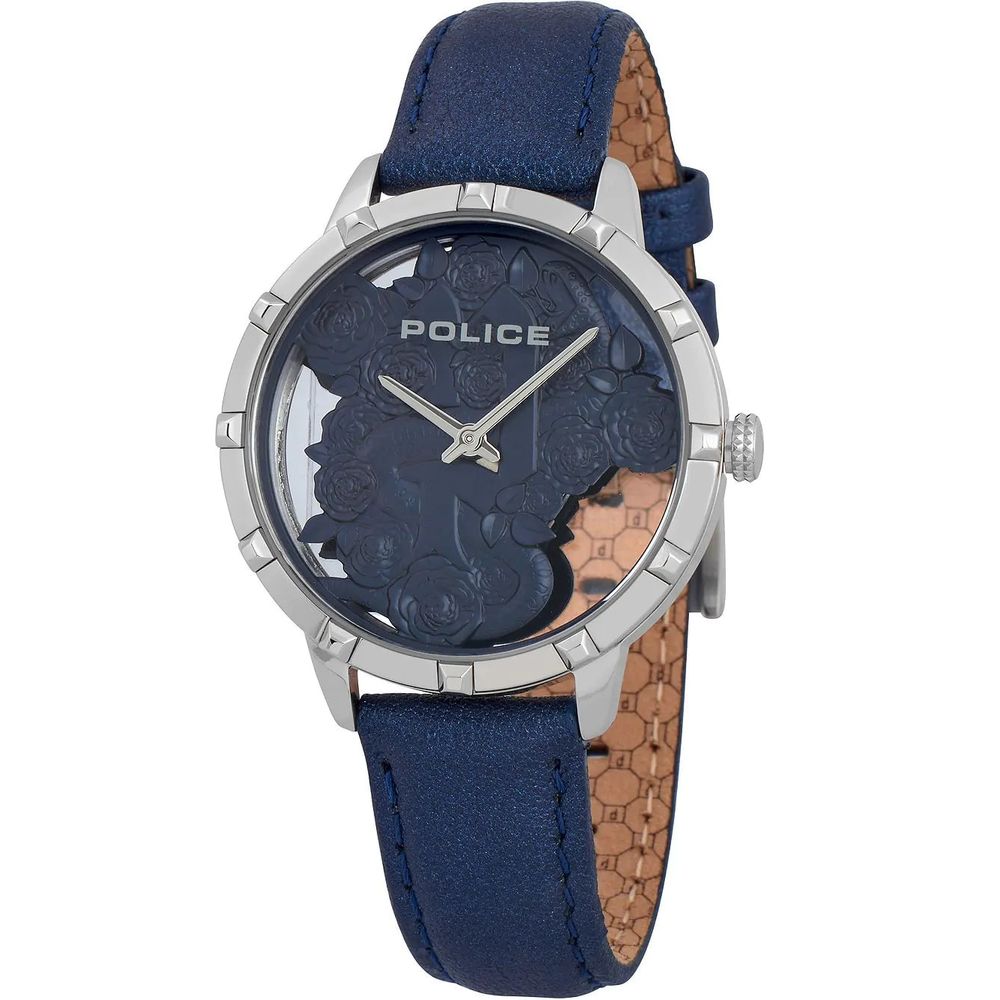 Orologio in pelle blu