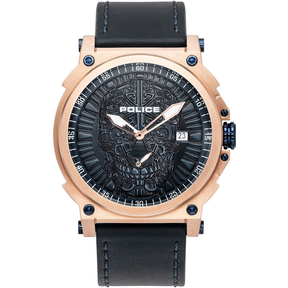 Orologio in pelle nera