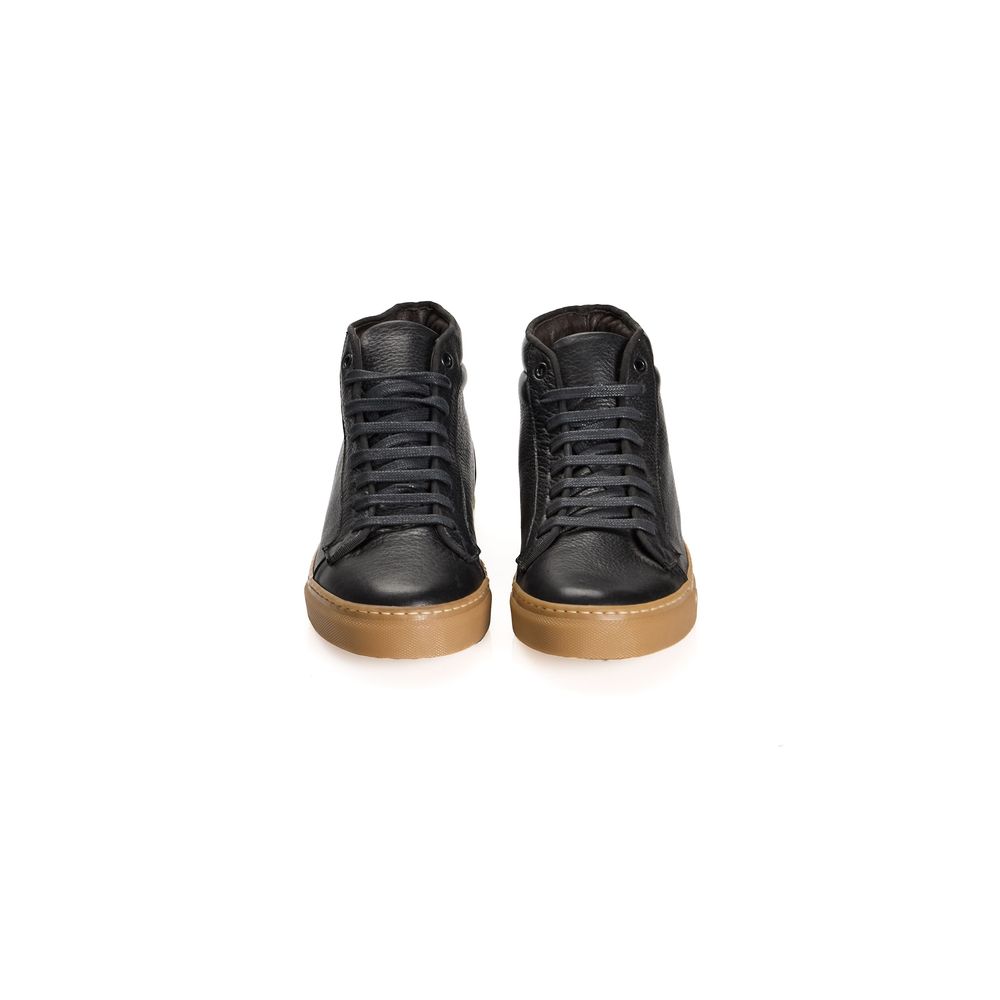 Black Calfskin Men Sneaker