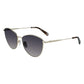 Sonnenbrille aus goldenem Metall