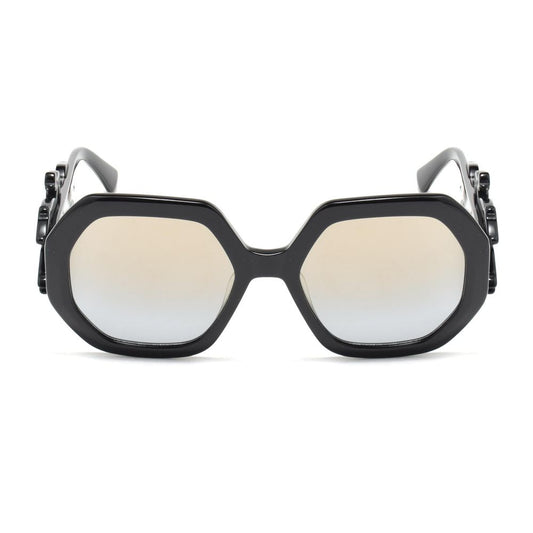 Schwarze Acetat-Sonnenbrille