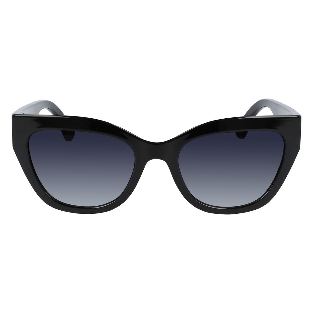 Schwarze Sonnenbrille mit Spritzguss-Optik