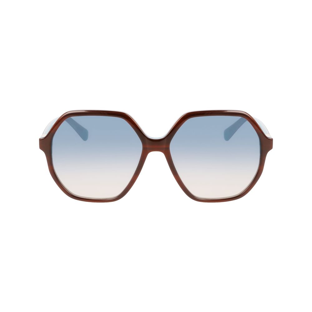 Braune Acetat-Sonnenbrille