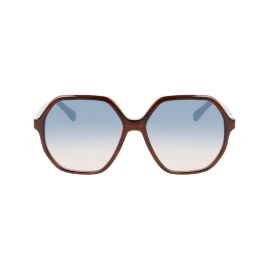 Braune Acetat-Sonnenbrille