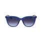 Occhiali da sole in acetato blu