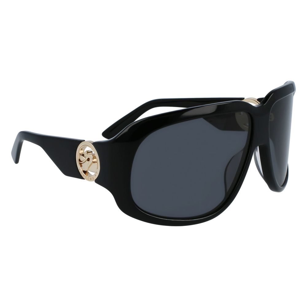 Schwarze Acetat-Sonnenbrille