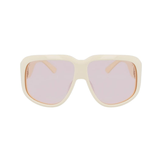 White Acetate Sunglasses