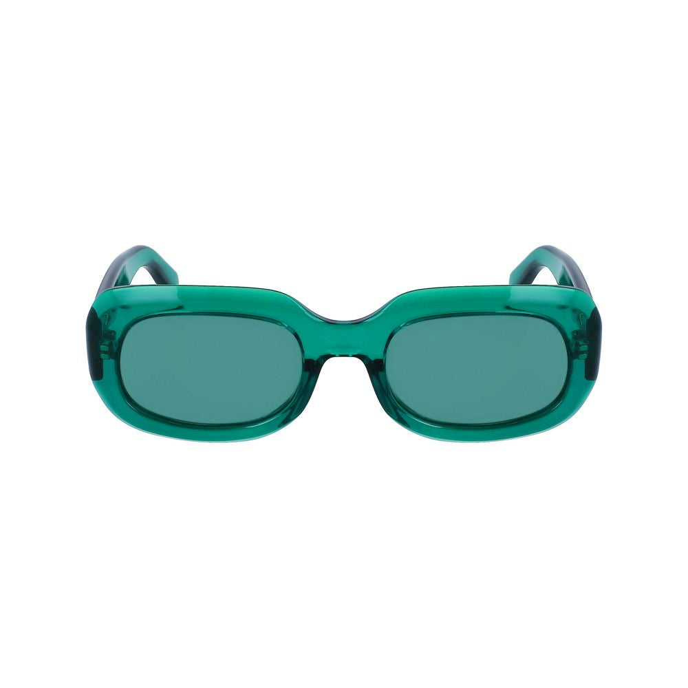 Grüne Sonnenbrille mit Spritzguss-Optik