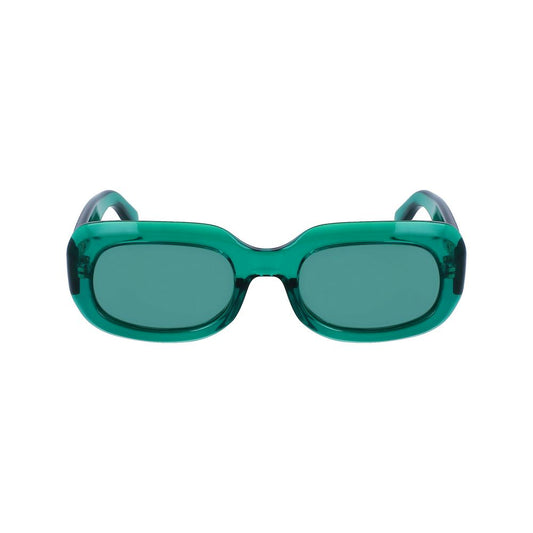 Grüne Sonnenbrille mit Spritzguss-Optik