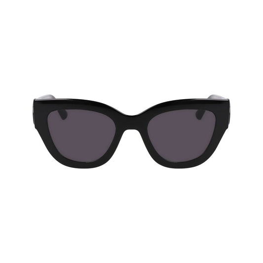 Schwarze Sonnenbrille mit Spritzguss-Optik