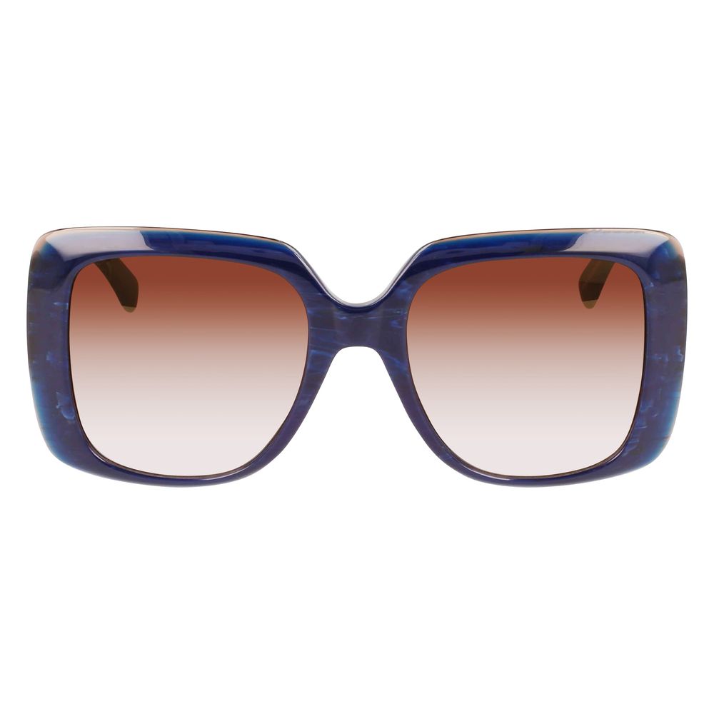 Occhiali da sole in acetato blu