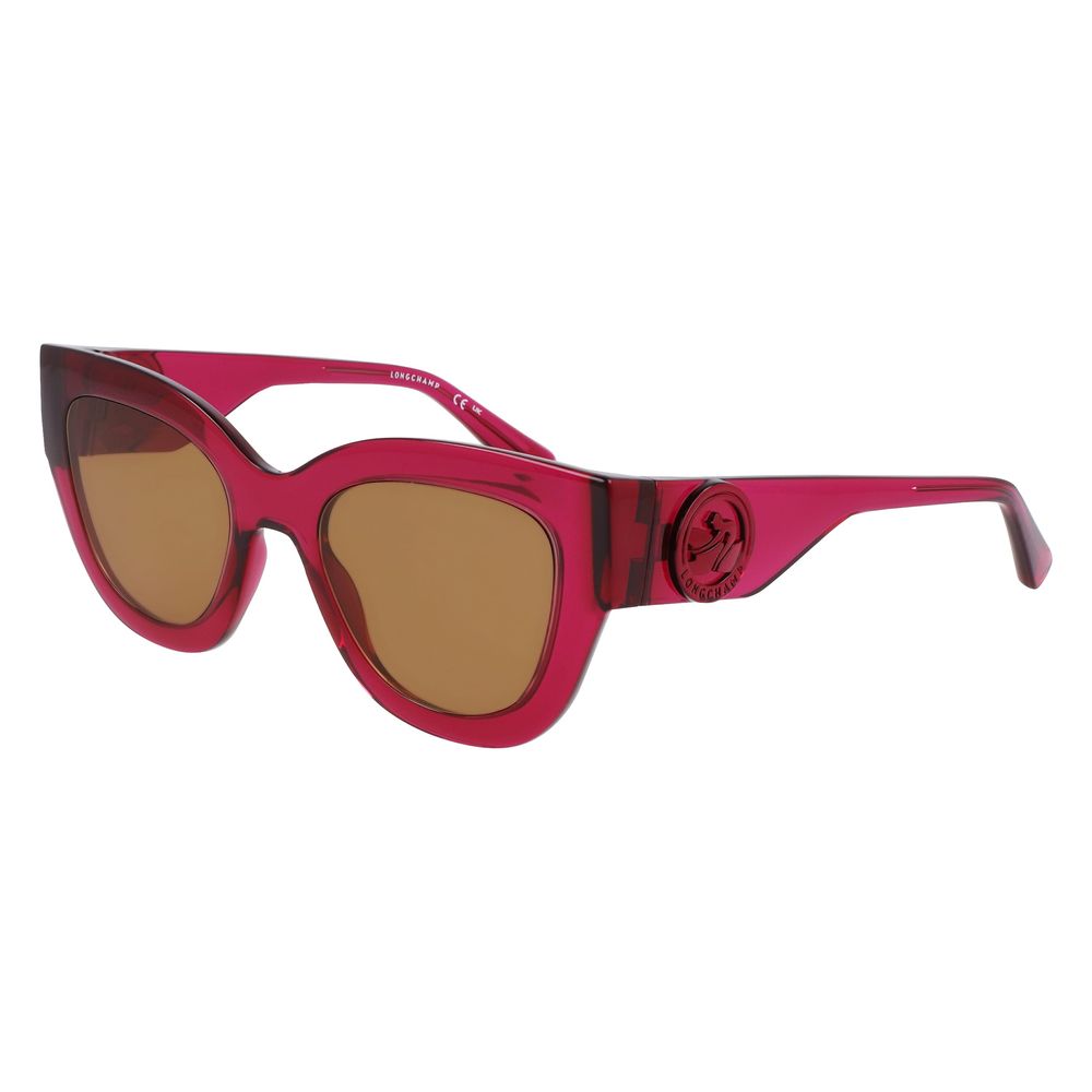 Lilafarbene Sonnenbrille mit Spritzguss-Optik