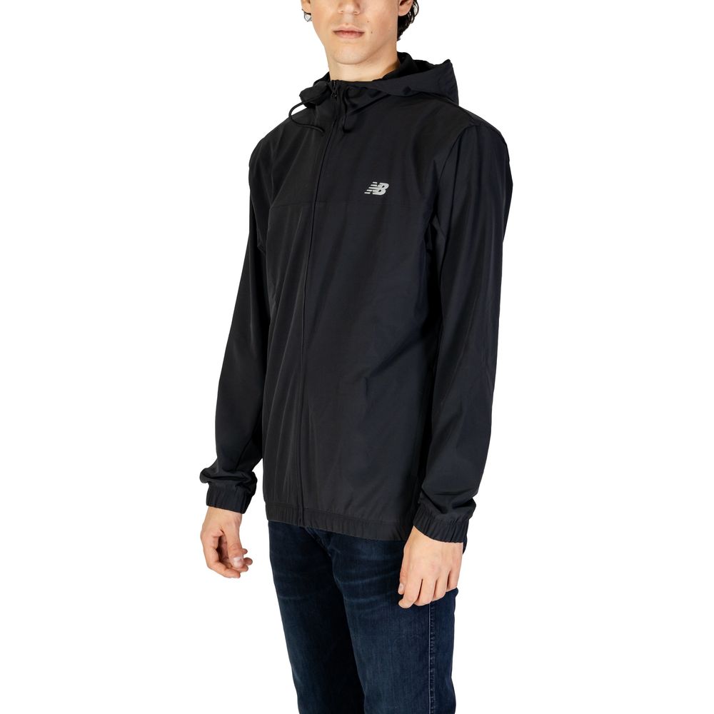 Schwarze Jacke aus recyceltem Polyester